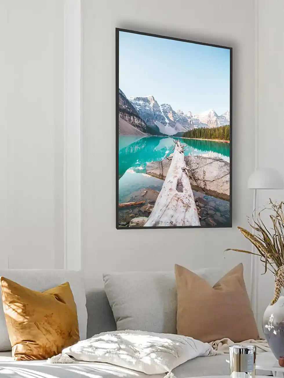 Infrared Picture Panel of a lake 600w. Wall mounted.