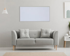 Kiasa 600w Infrared Panel - 100cm x 60cm - Living Room with Sofa