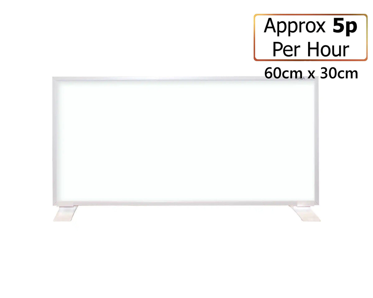 180w Portable Infrared Panel Heater with Feet - 60cm x 30cm