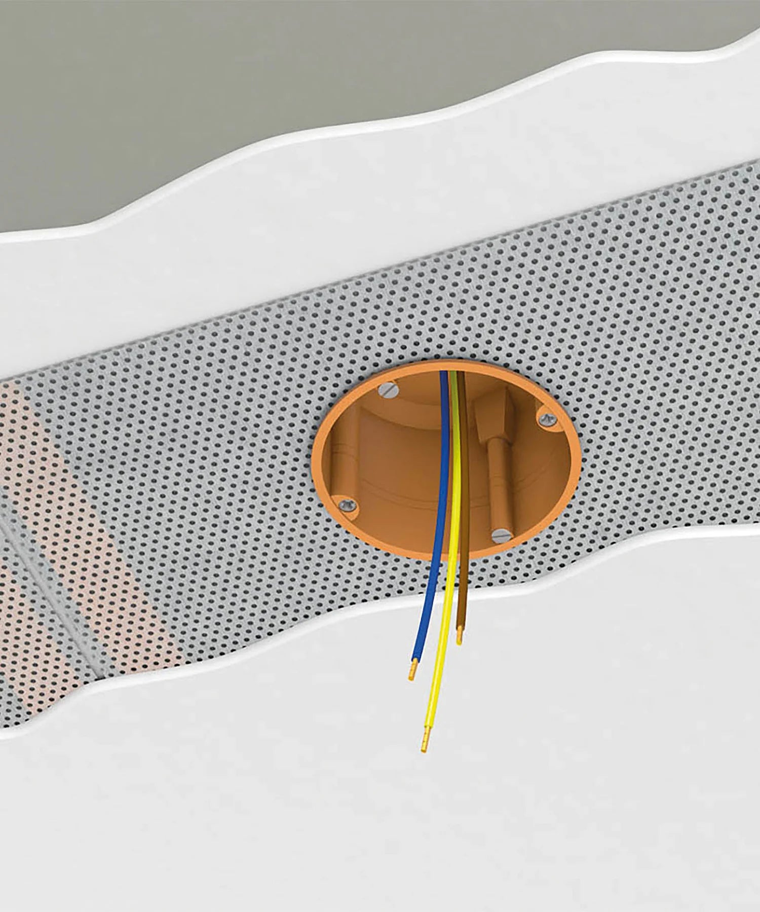 Wiring work in a room