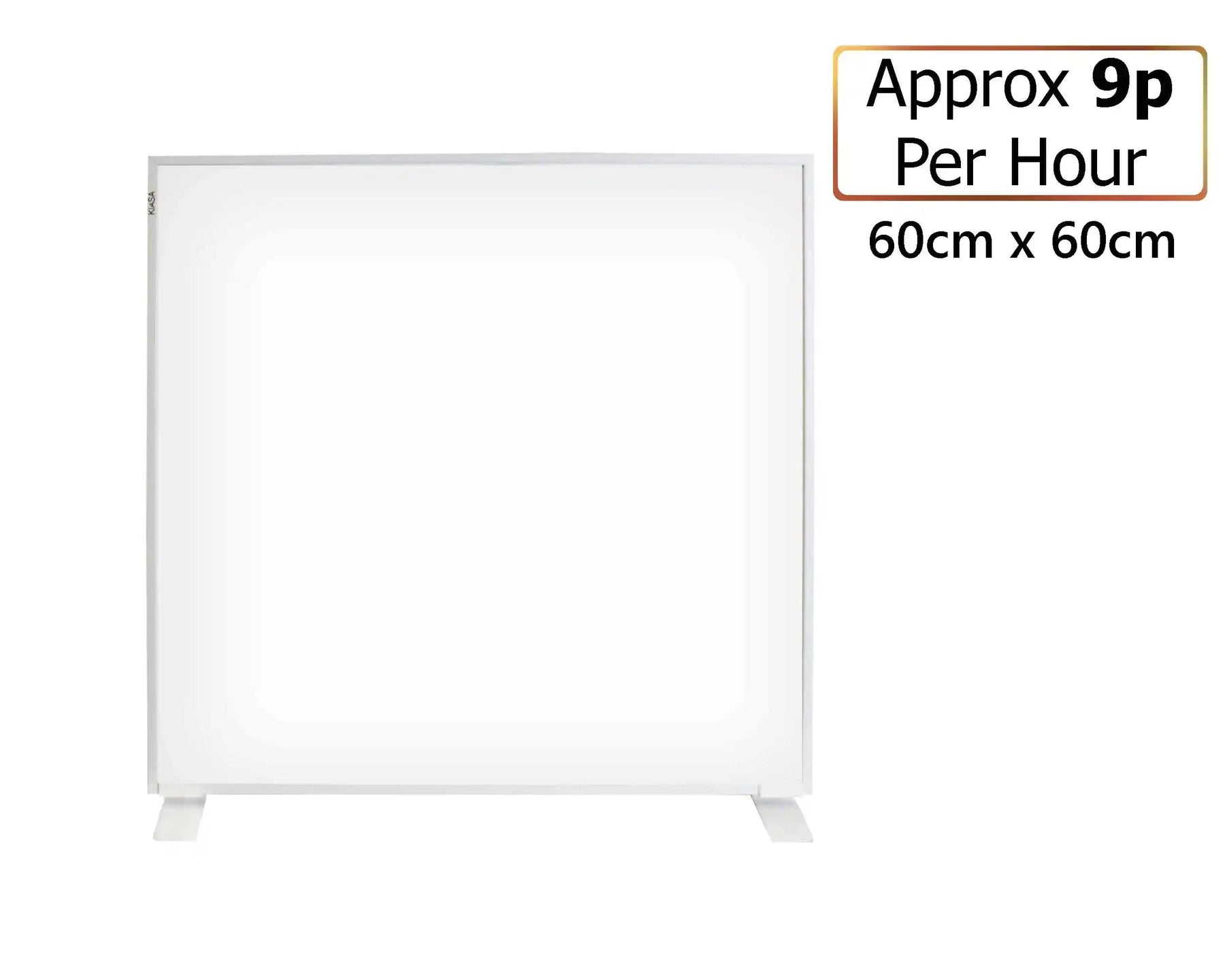 350w Portable Infrared Panel Heater with Feet - 60cm x 60cm