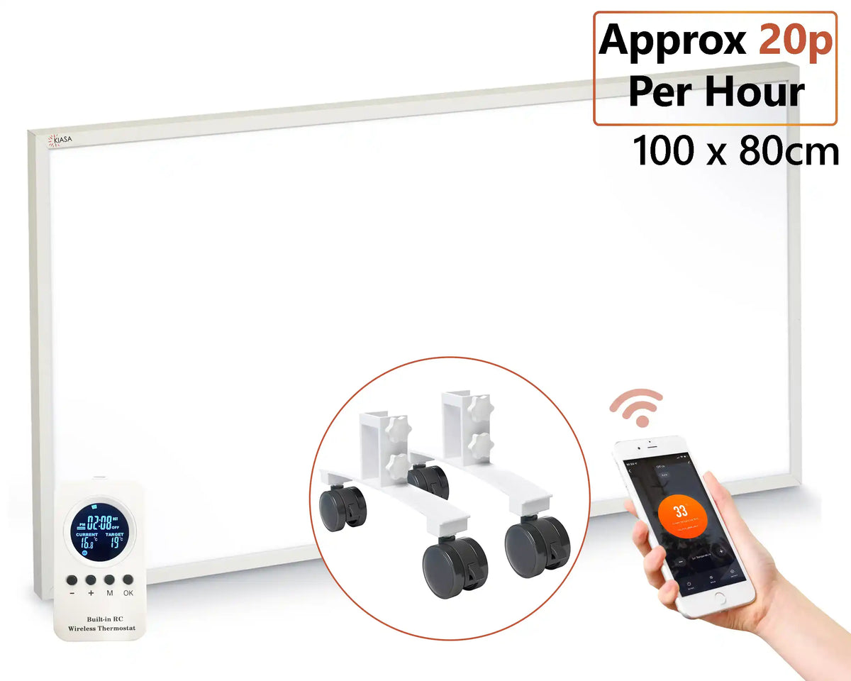 Smart Infrared Panel Support Legs with Wheels – Portable Rolling Set