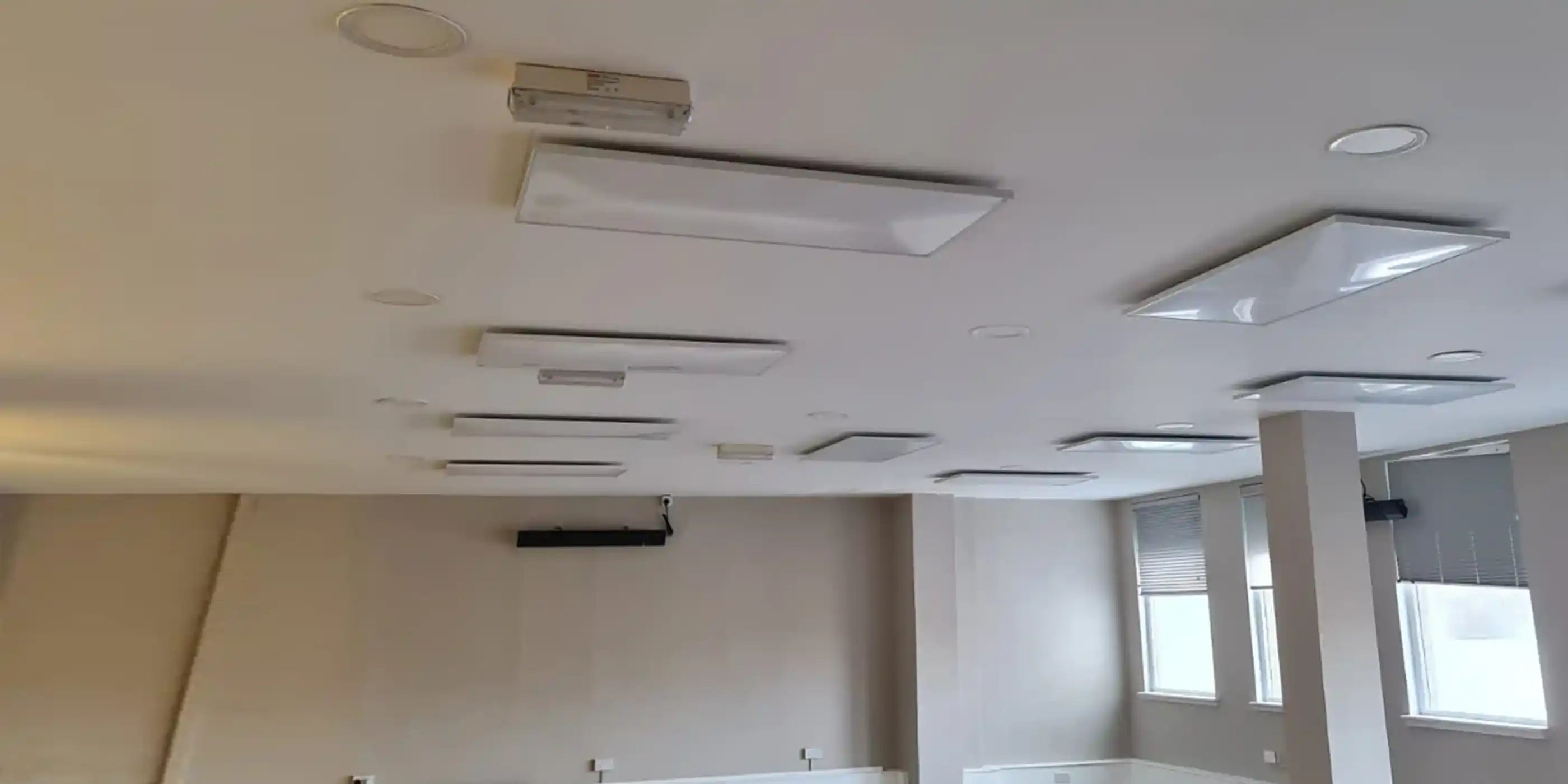 Kiasa Infrared Heating Panels installed - Ceiling Mounted