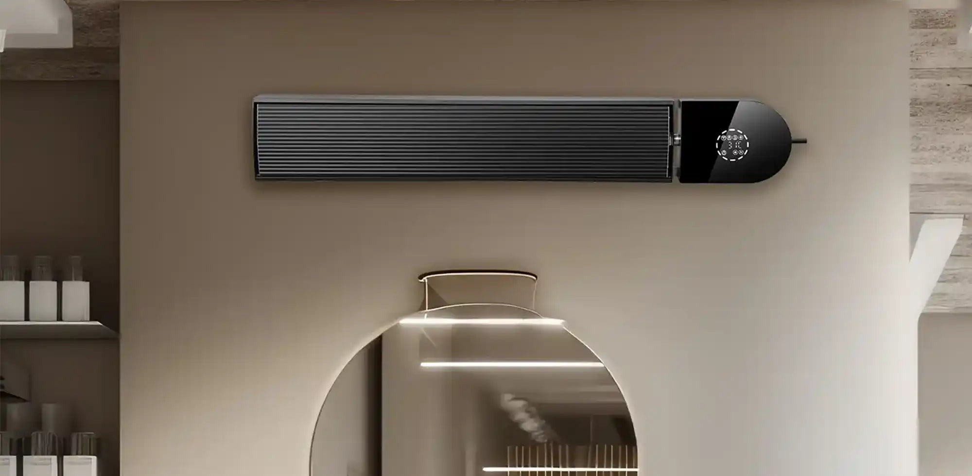 Kiasa Electric Heating IR Radiant Smart Bar for Garages or Conservatory