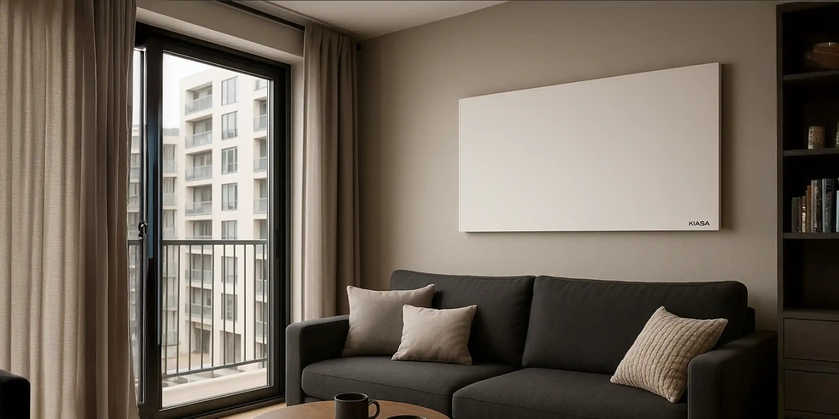 Kiasa Kore Range Panels - Frameless Panel Kore prime range wall mounted in a flat