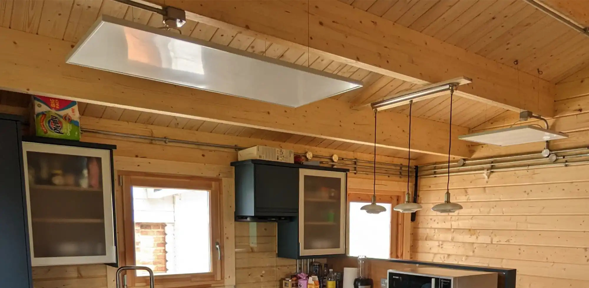 Kiasa Infrared Panels in Cabin - Extension Suspended