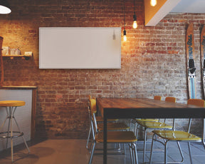 KIASA 800W Infrared heating panel - wall mounted in cafe