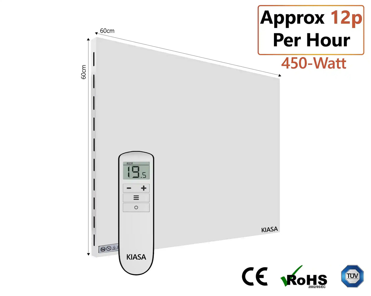 Kore Hybrid - Infrared Heating Panel with Remote Control - Wall Mounted or Portable