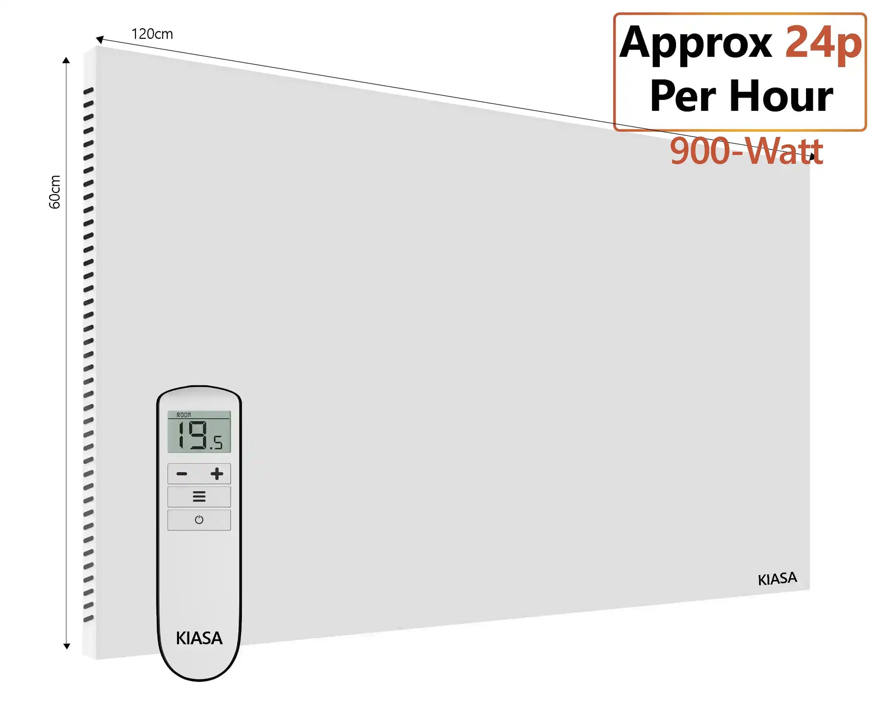 Kore Hybrid - Infrared Heating Panel with Remote Control - Wall Mounted or Portable