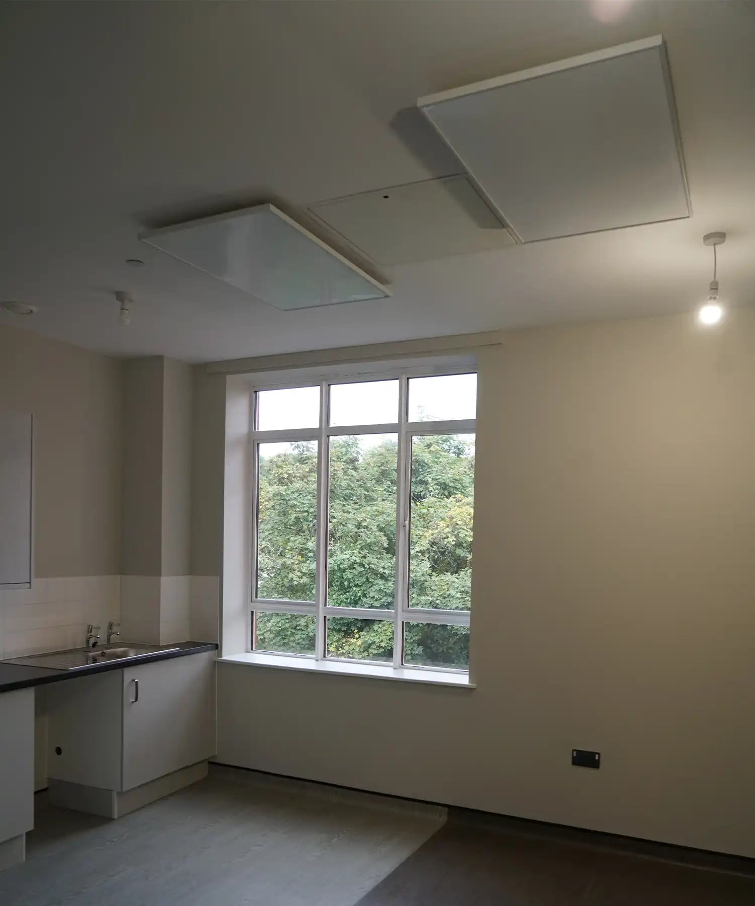 2 600w Infrared Panels Installed with Smart External Thermostats