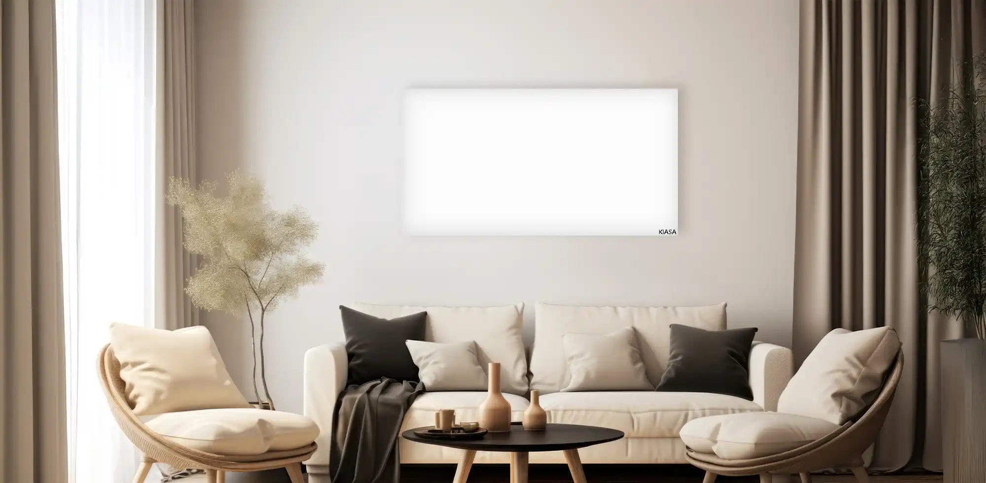 Kiasa IR Kore Panel Full Range - Wall Mounted panel - Fameless Heating