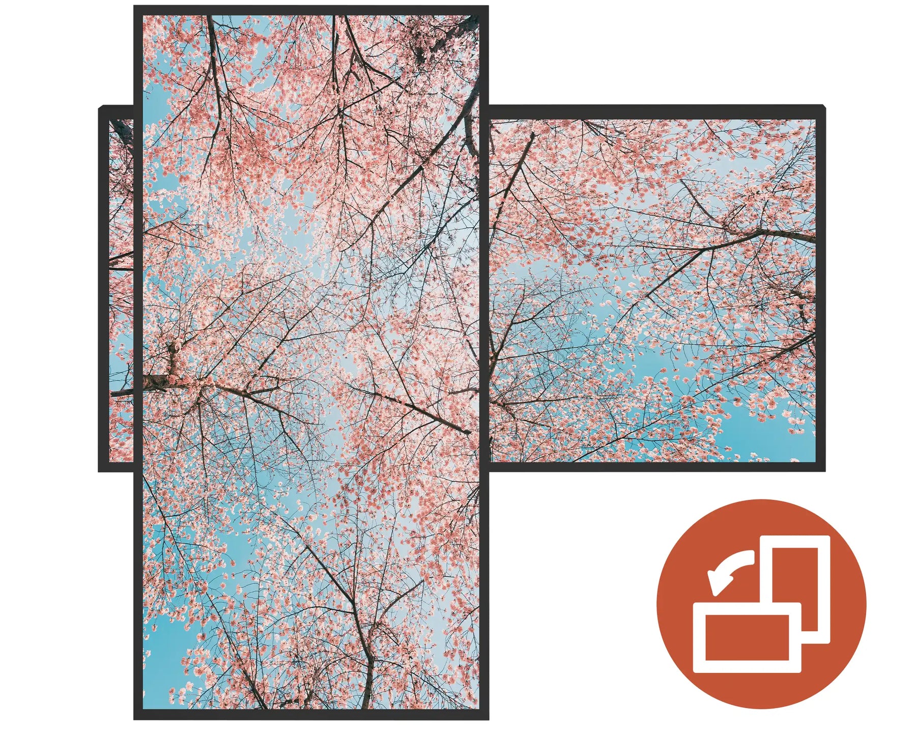 600w Picture IR Panel - Blossom Trees - 100cm x 60cm