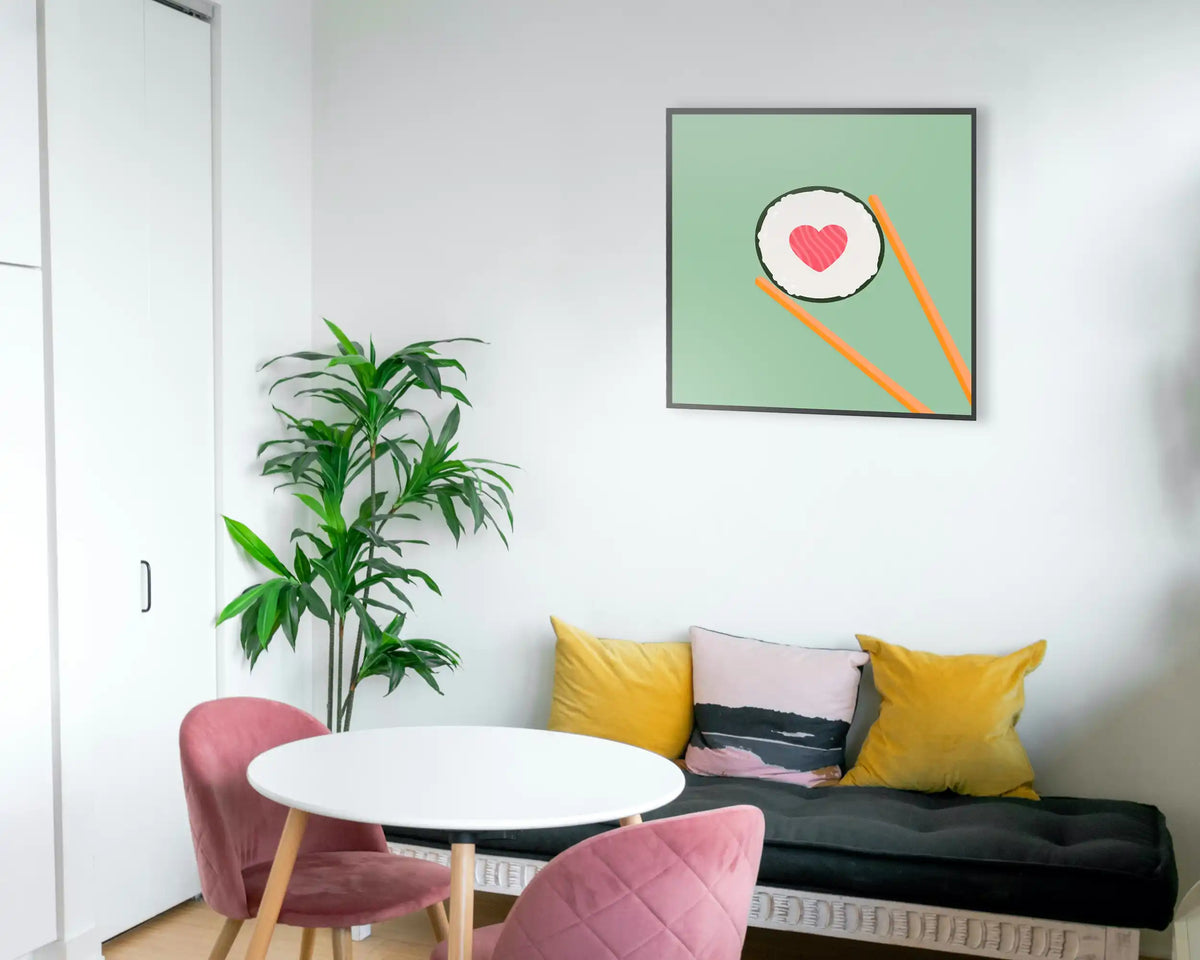 Smart 350w Picture IR Panel - Sushi - 60cm x 60cm