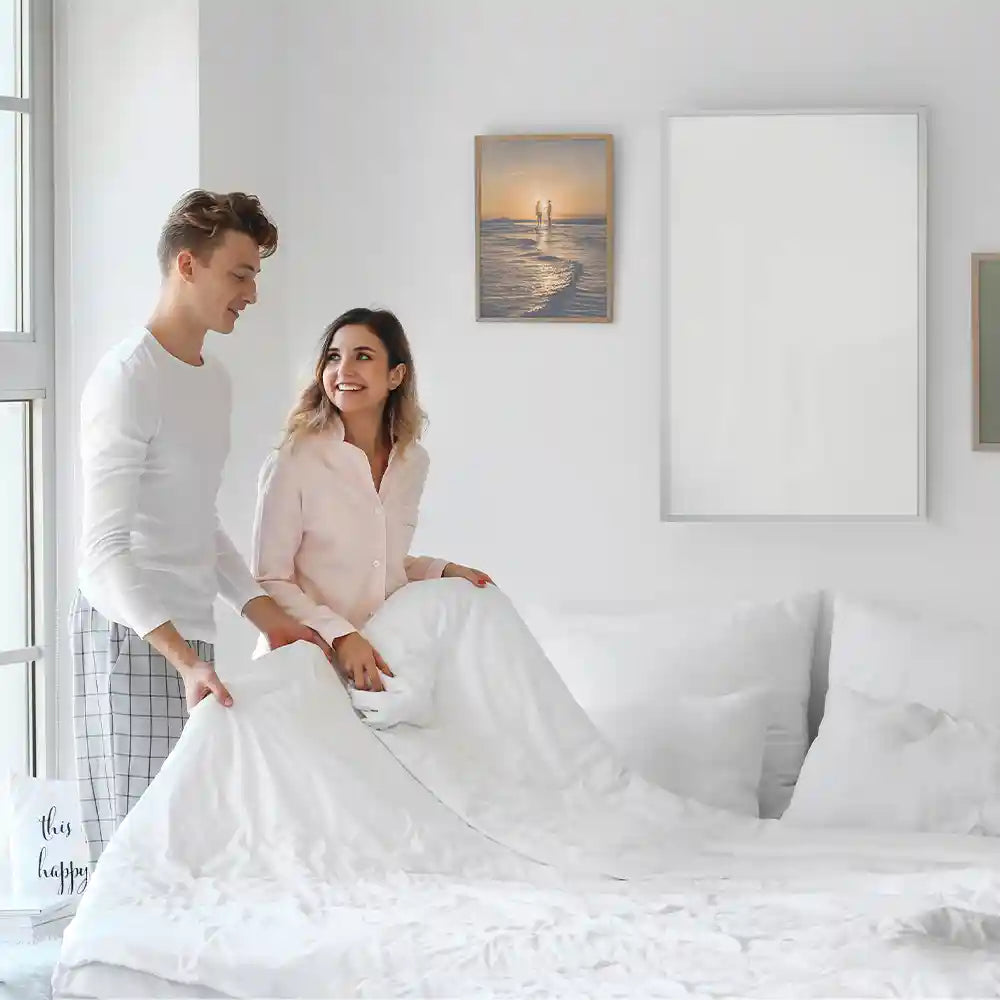 Wall mounted panel on the wall of bedroom - Wall mounted 600w