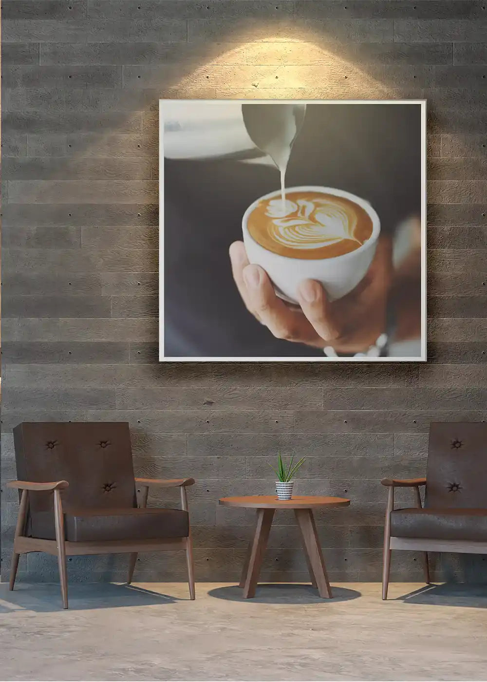 Kiasa Custom IR PANEL wall mounted in cafe