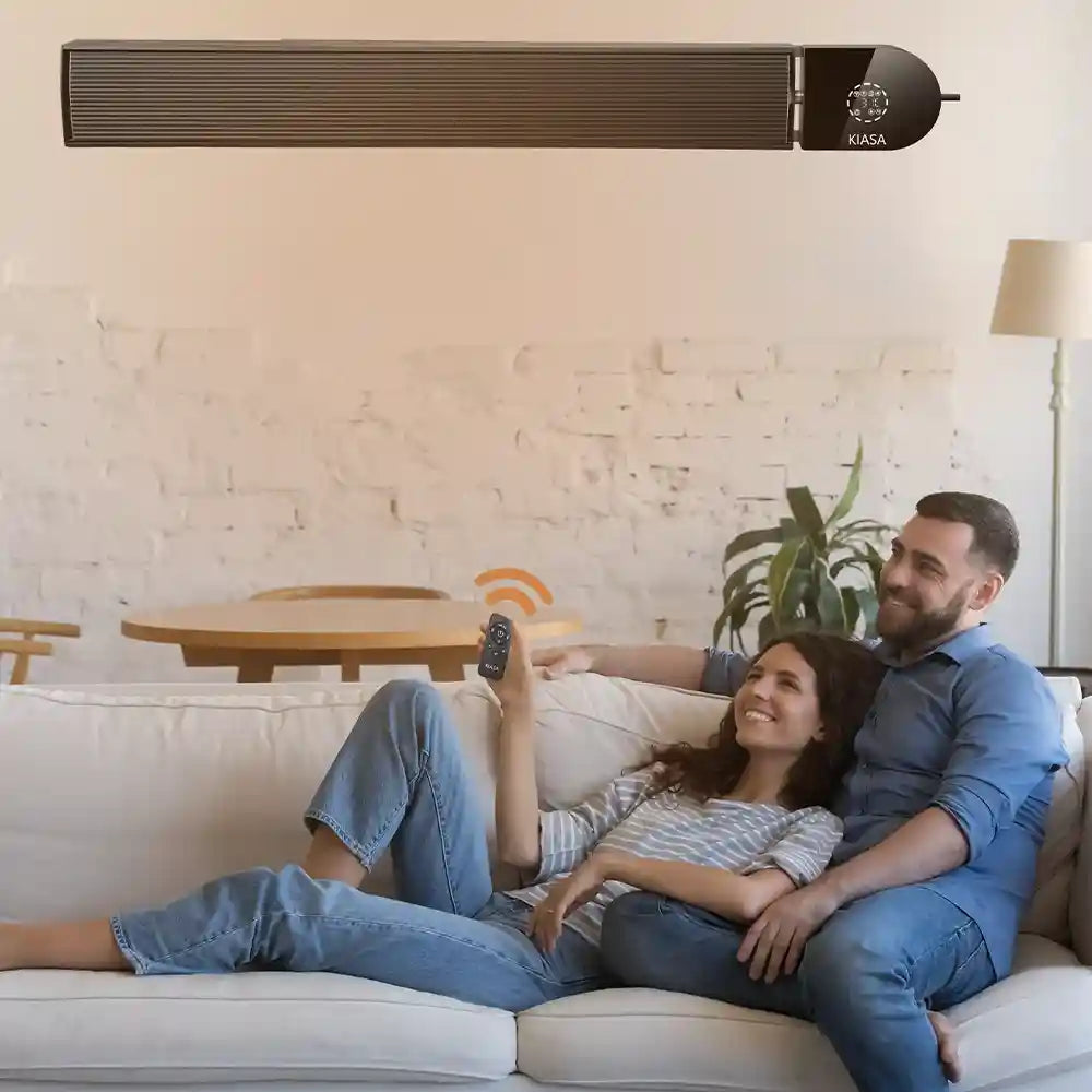 Kiasa IR Heater Bar for added heat in living room