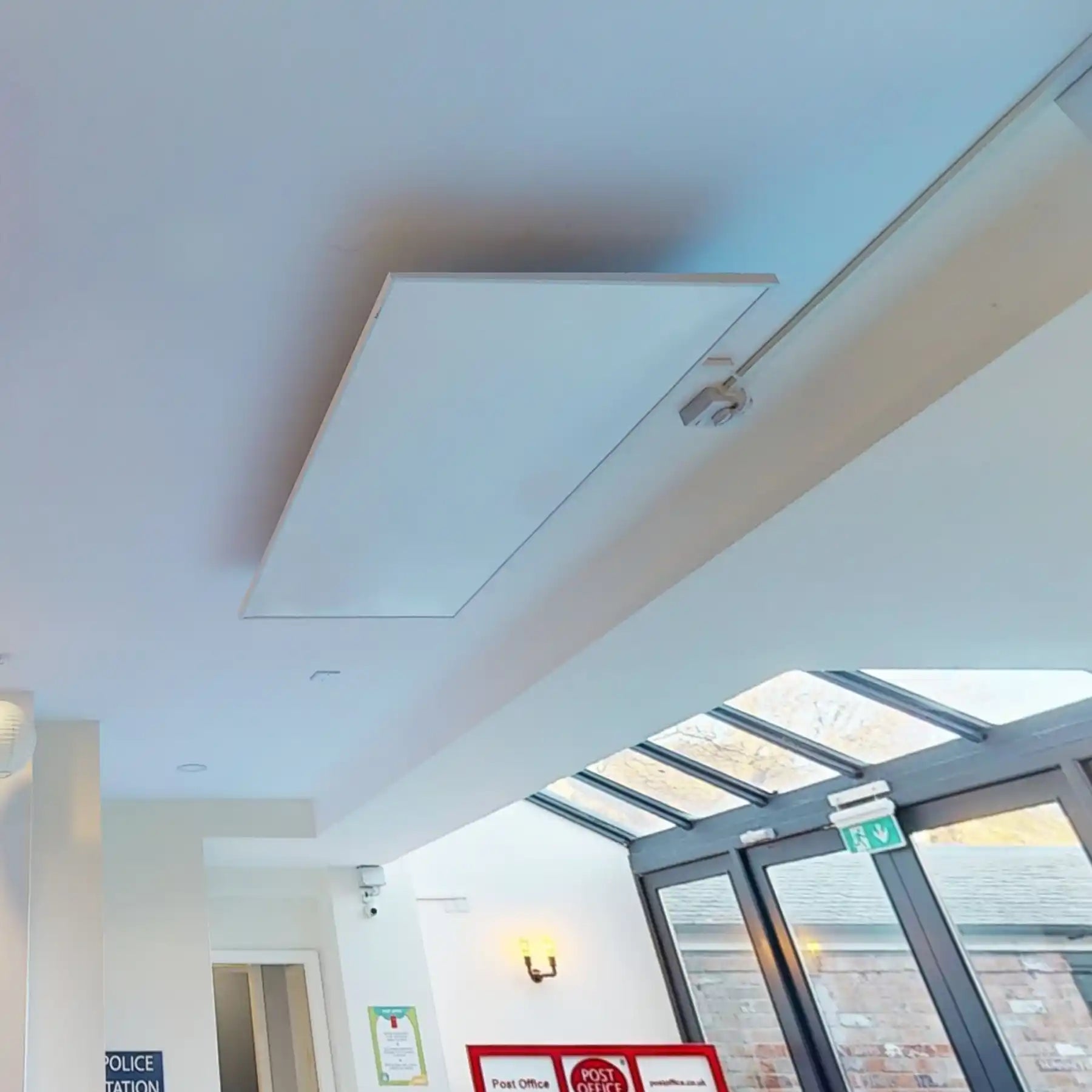 Kiasa IR Heater Suspended from ceiling in a day care nursery in Nottingham