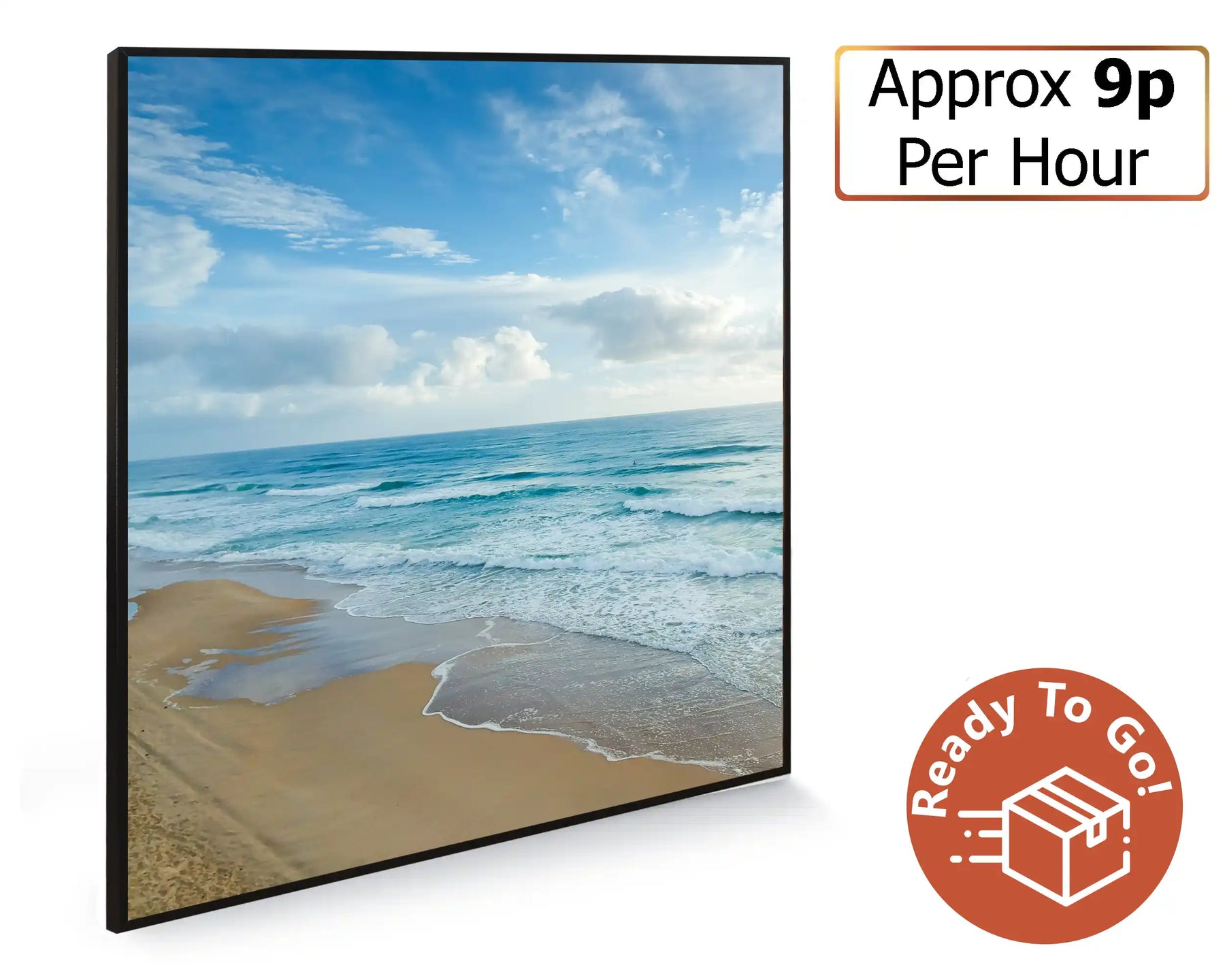 Smart 350w Picture IR Panel - Sandy Beach - 60cm x 60cm