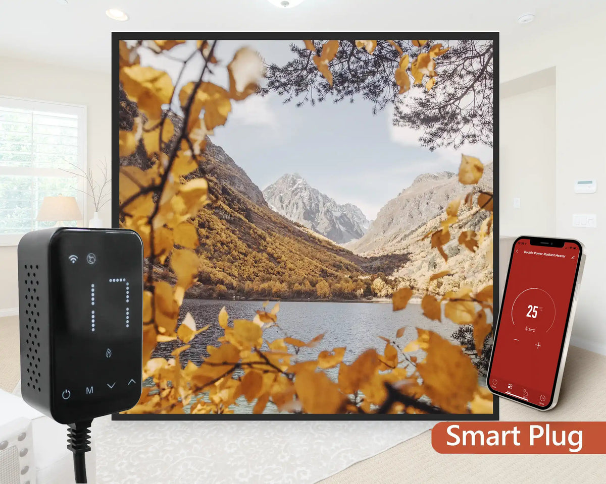 Smart 350w Picture IR Panel - Autumn Leaves - 60cm x 60cm