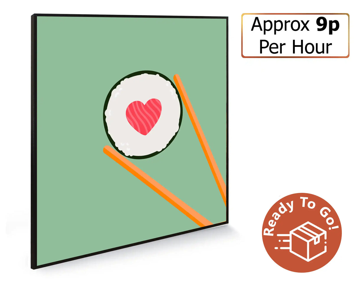 Smart 350w Picture IR Panel - Sushi - 60cm x 60cm