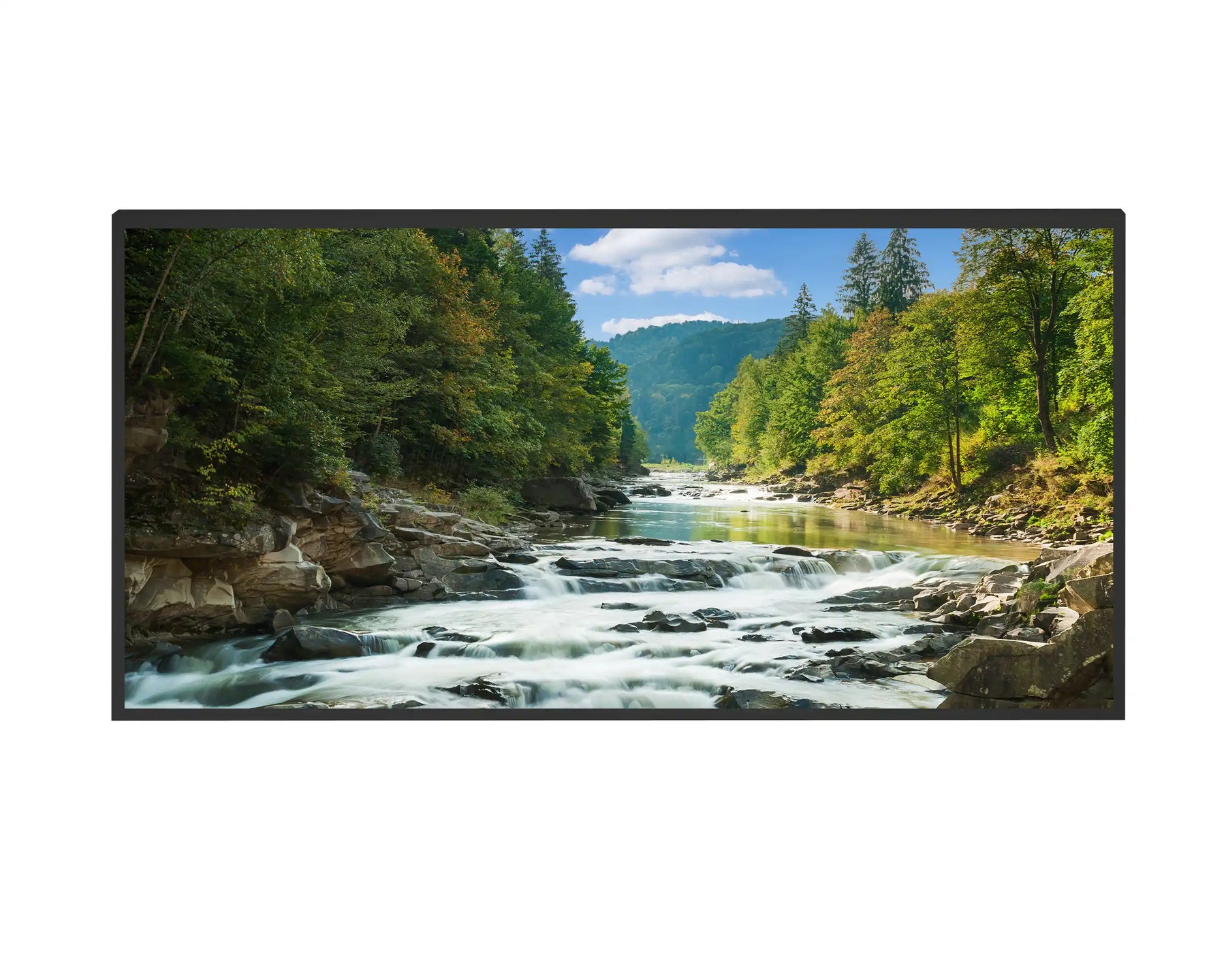 600w Picture IR Panel - Lake and Mountains - 100cm x 60cm