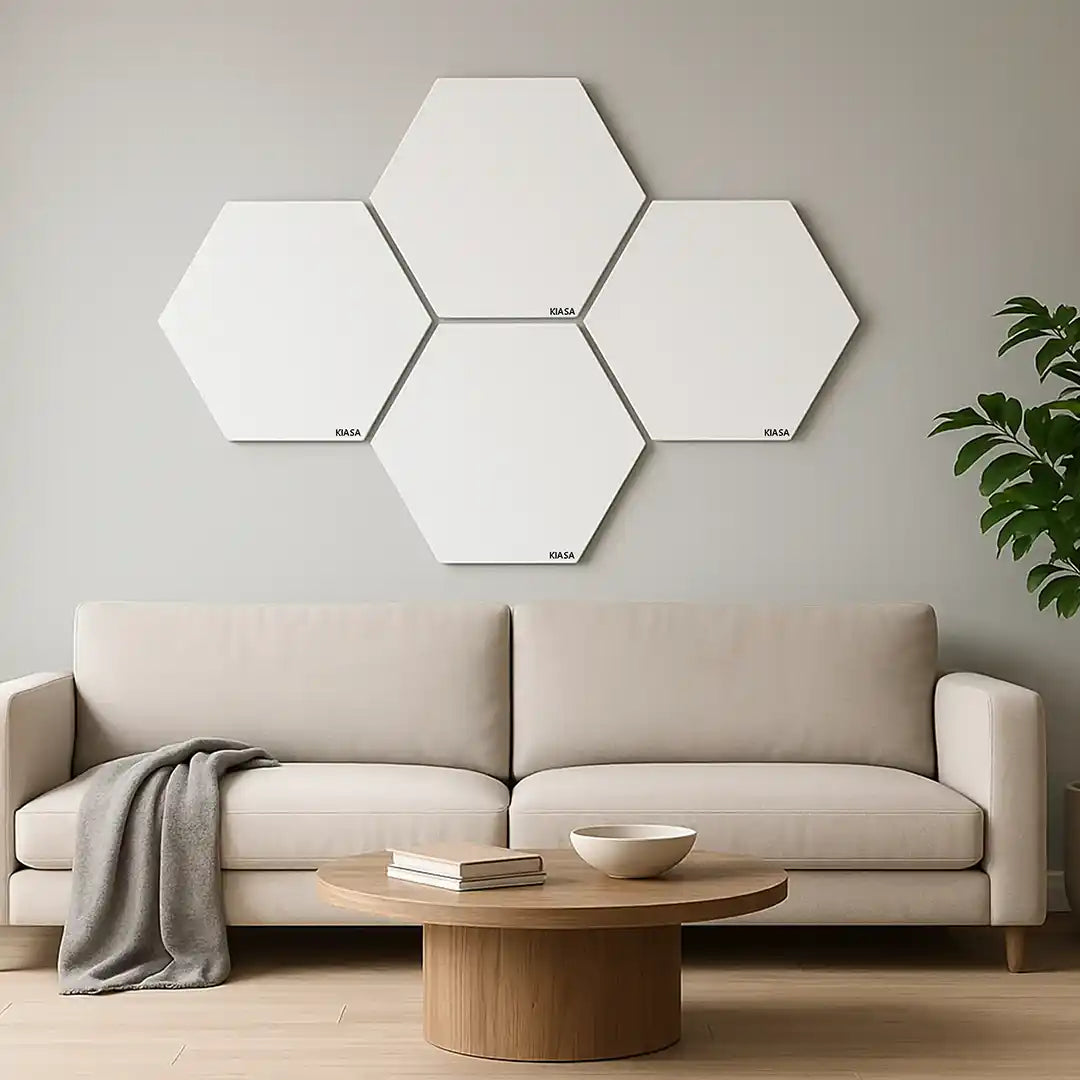 Kiasa Kore Hex infrared panel heater modern wall design
