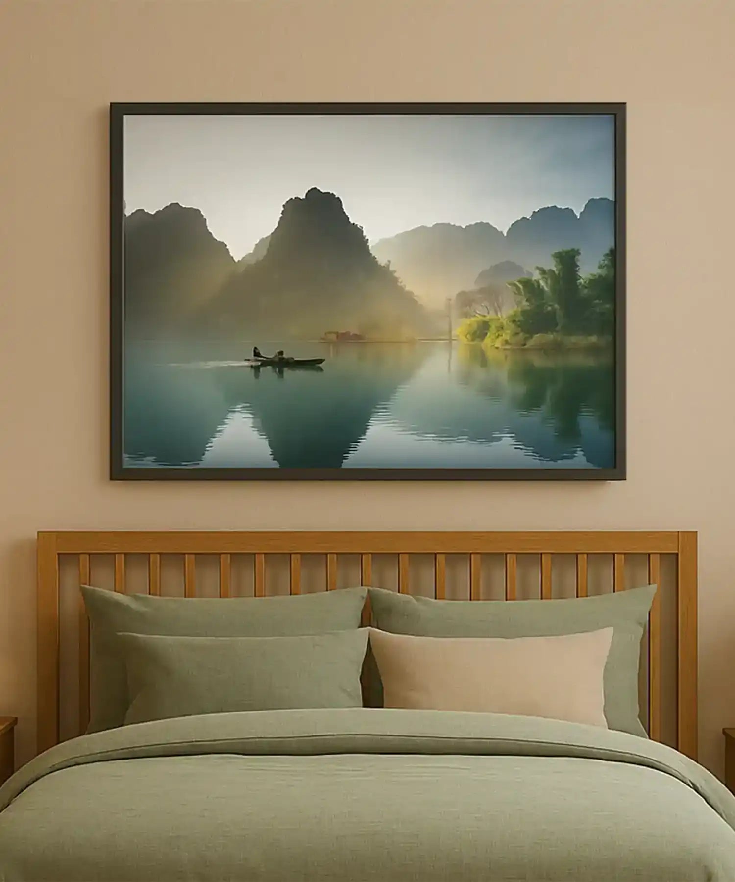 Kiasa infrared heating - large collection of IR picture panels - 500w Mountains wall mounted