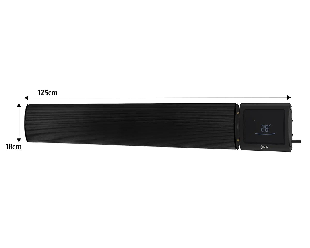 Kiasa Premium Infrared Heater Bar - Black
