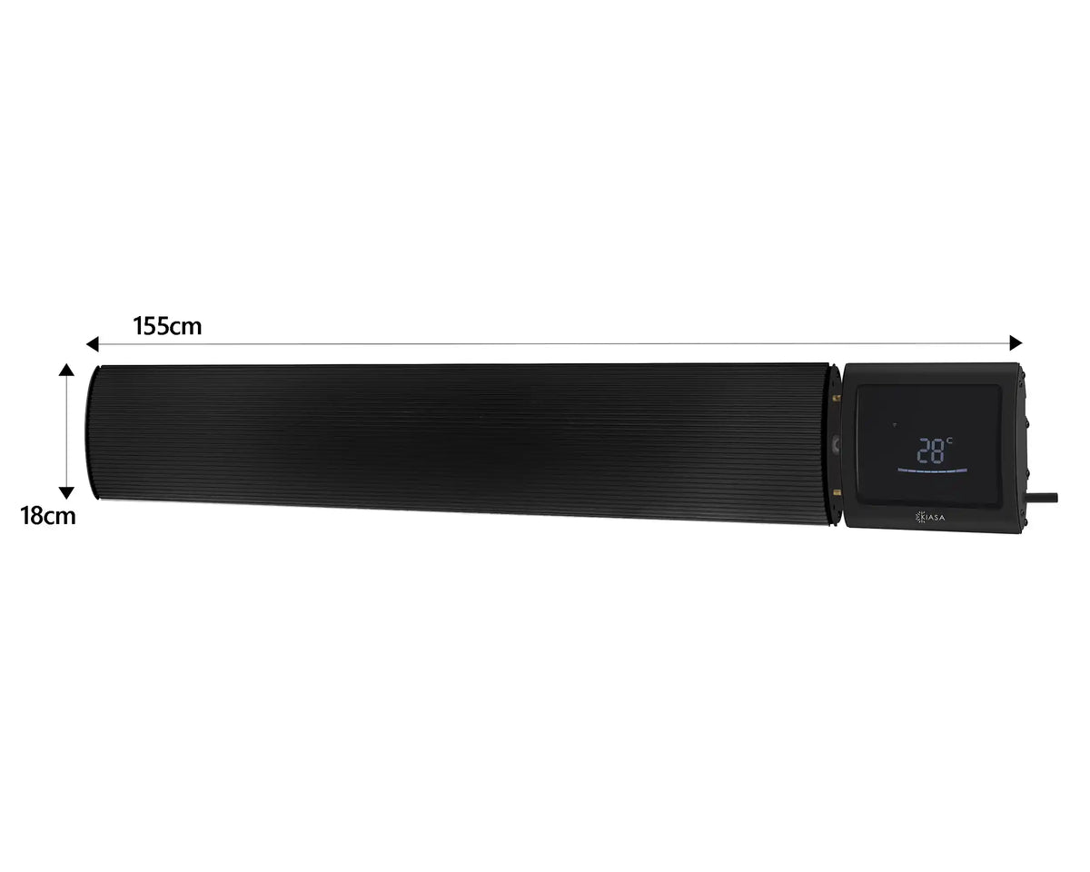 Kiasa Premium Infrared Heater Bar - Black