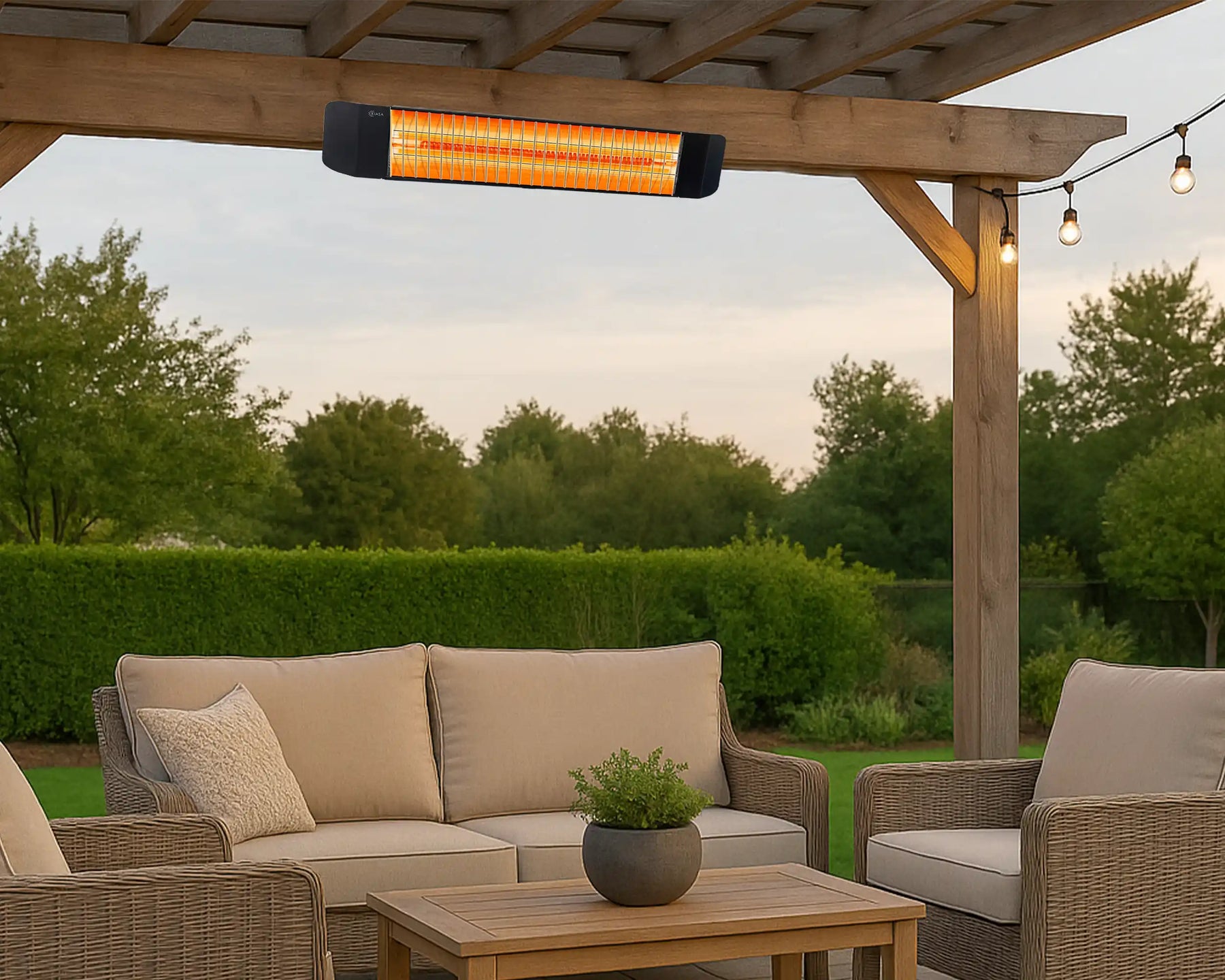 Sona Vybe 2400W Smart Wi-Fi Infrared Patio Heater With Bluetooth Speaker