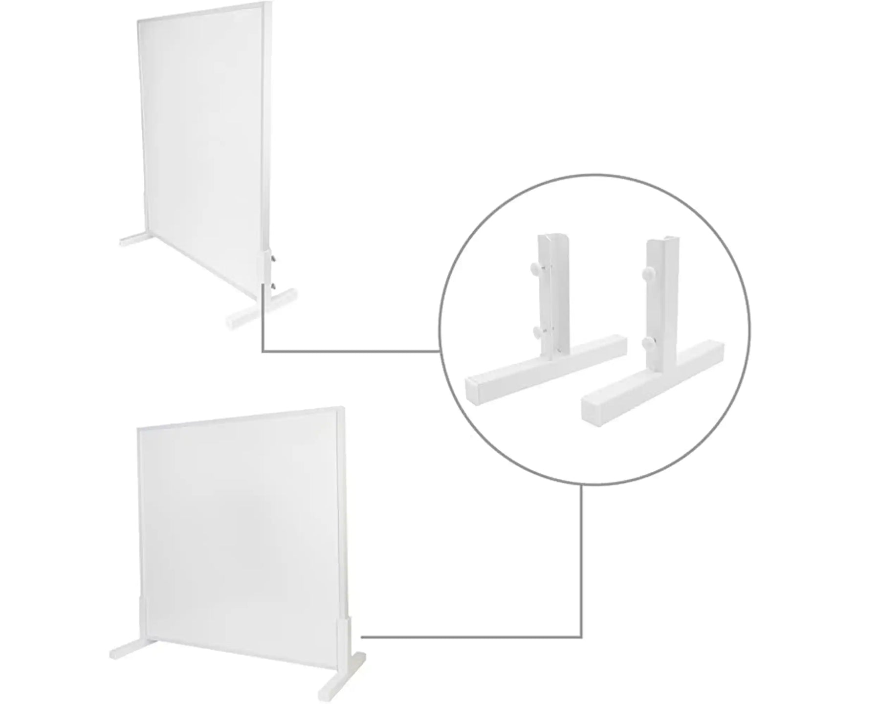 Freestanding Iron Feet for Smart Infrared Panel Heaters – Set of 2