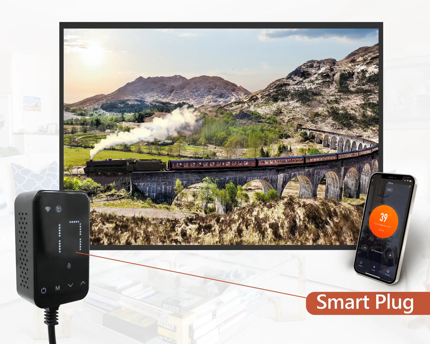 Smart 500w Picture IR Panel - Train - 80cm x 60cm