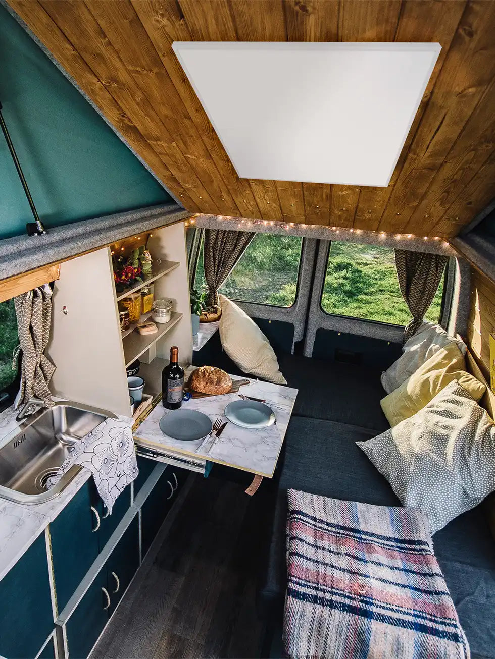 Kiasa Infrared Panel installed in a caravan