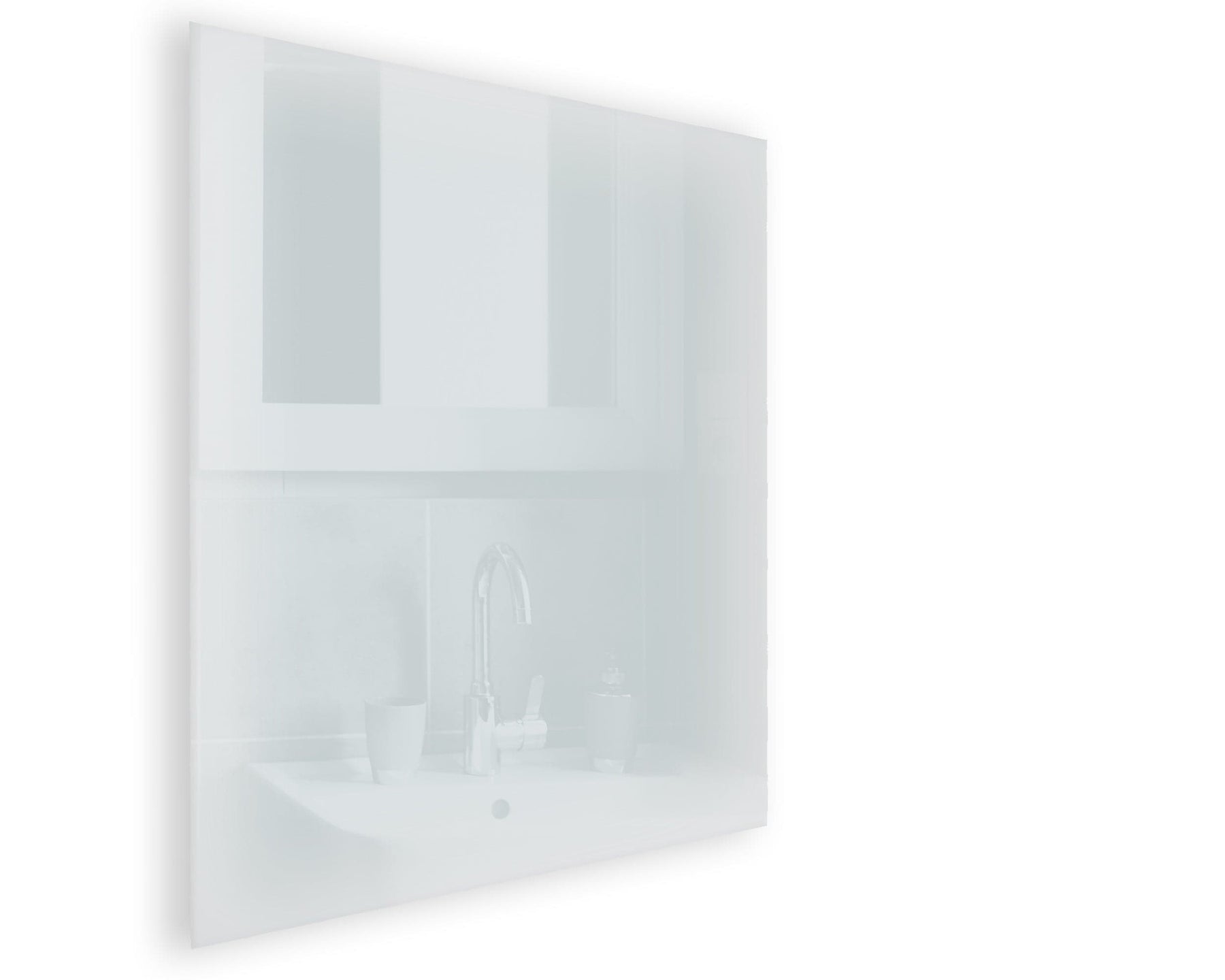 350W ESG Glass Infrared Heating Panel with Towel Rack - Frost