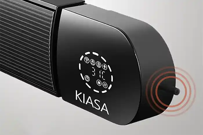 Heater Bar with built in thermostat by Kiasa Heating UK with remote and smart controls 