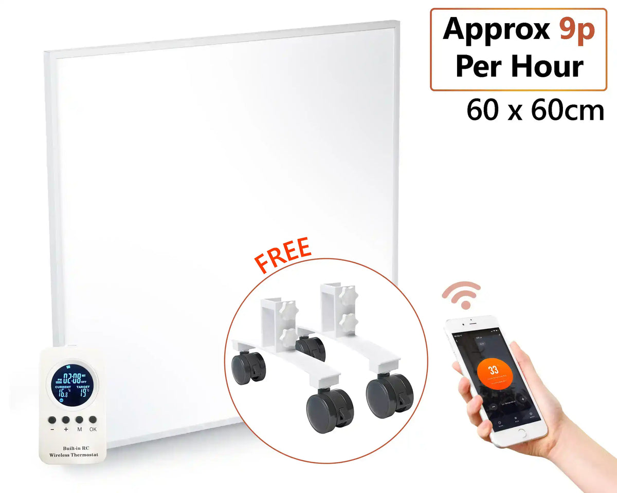 350W Smart Wi-Fi Infrared Heating Panel - 60cm x 60cm