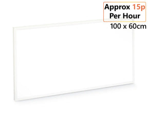 600W Wall Mounted Infrared Heating Panel - 100cm x 60cm