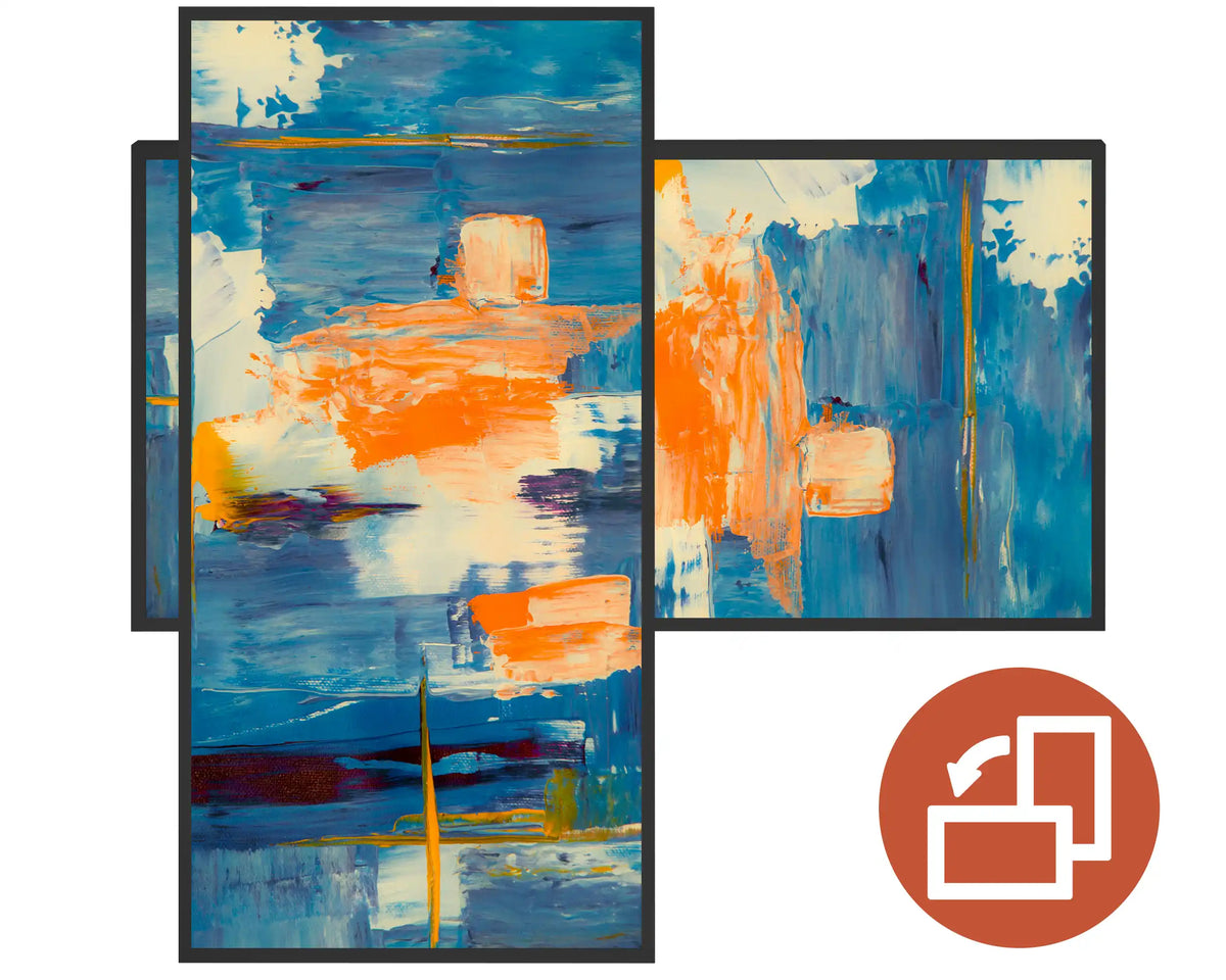 750w Picture IR Panel -Abstract Art - 120cm x 60cm