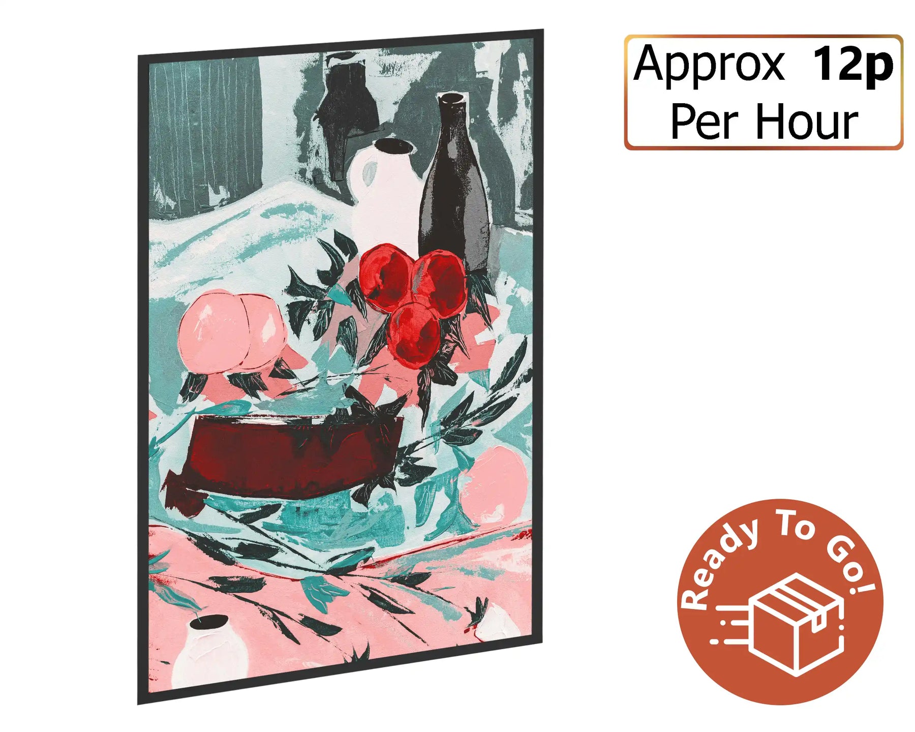 Smart 500w Picture IR Panel - Still Life Painting - 80cm x 60cm
