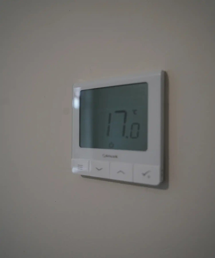 Kiasa infrared heater installed in cozy living space offering efficient radiant heat distribution