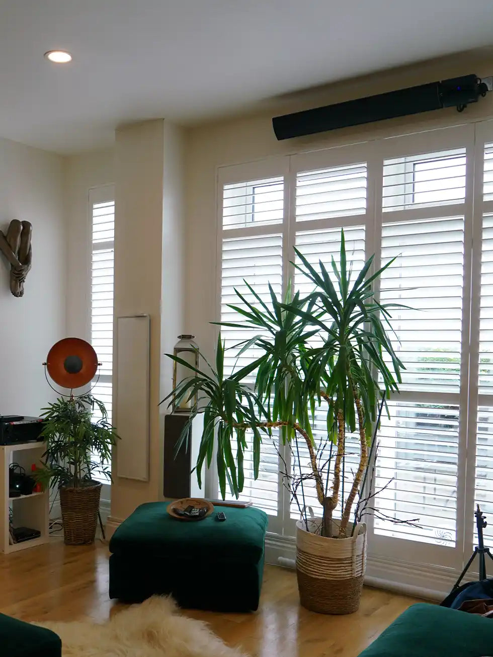 Photo of customers flat with infrared heating installed. Gill uses IR Smart Bars and Panels as well