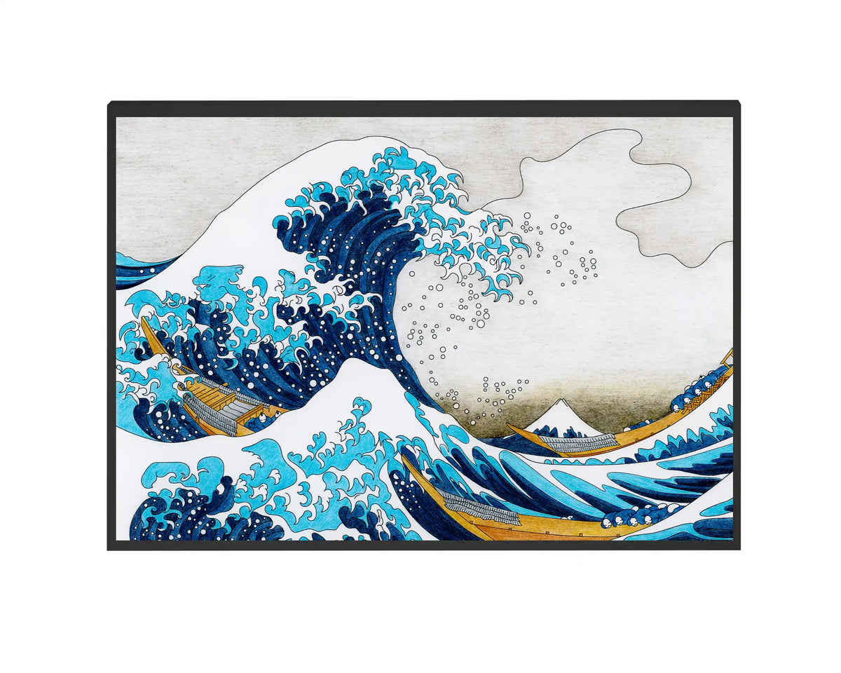 Smart 500w Picture IR Panel - Hokusai Wave - 80cm x 60cm