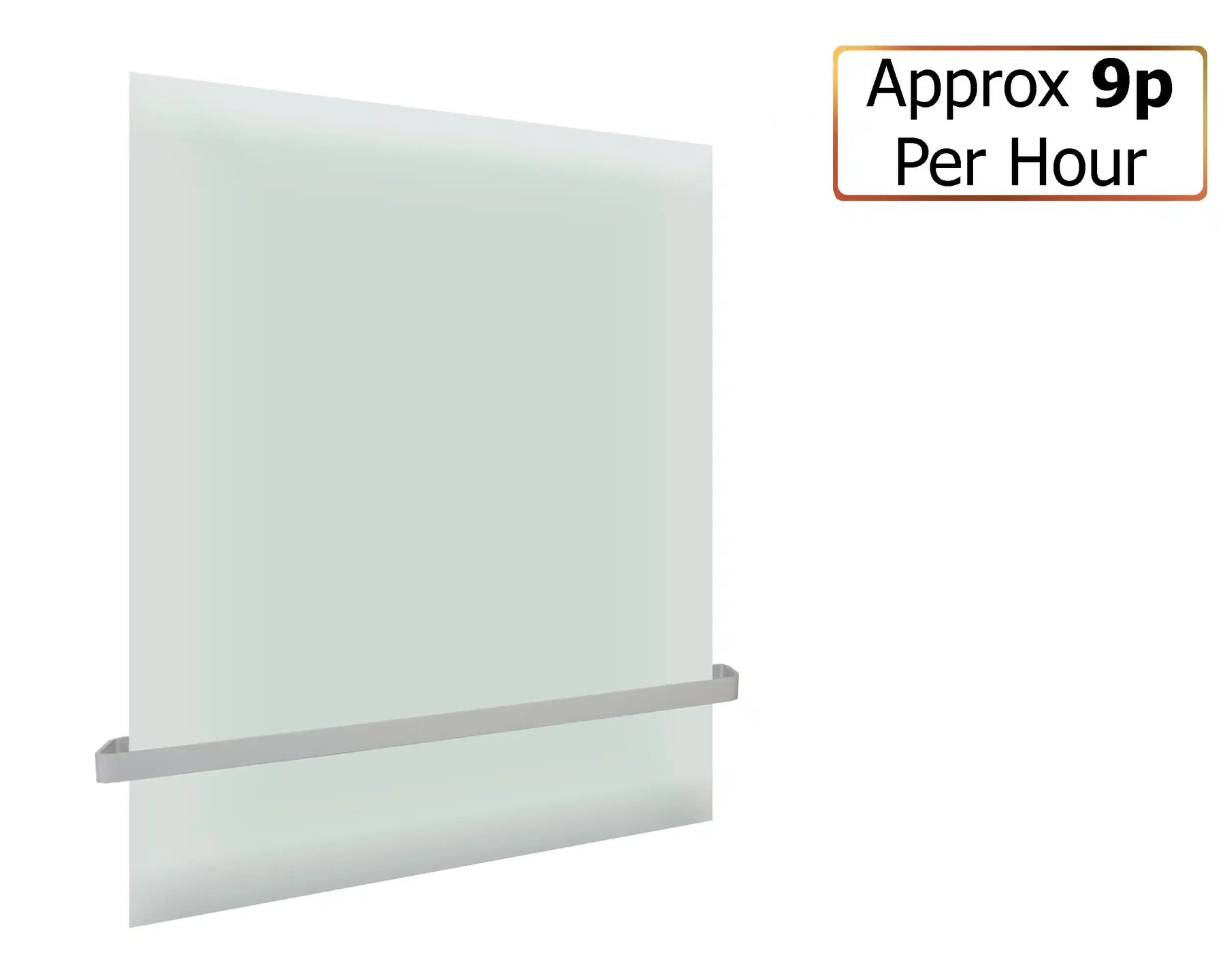 350W ESG Glass Infrared Heating Panel - Frost