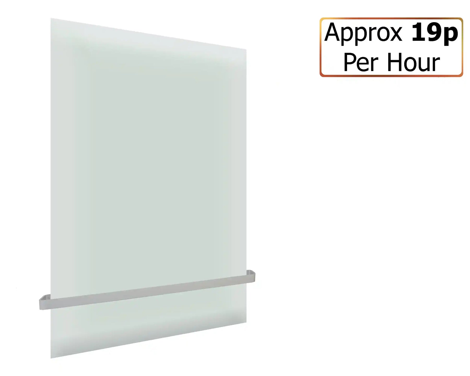 700W ESG Glass Infrared Heating Panel - Frost