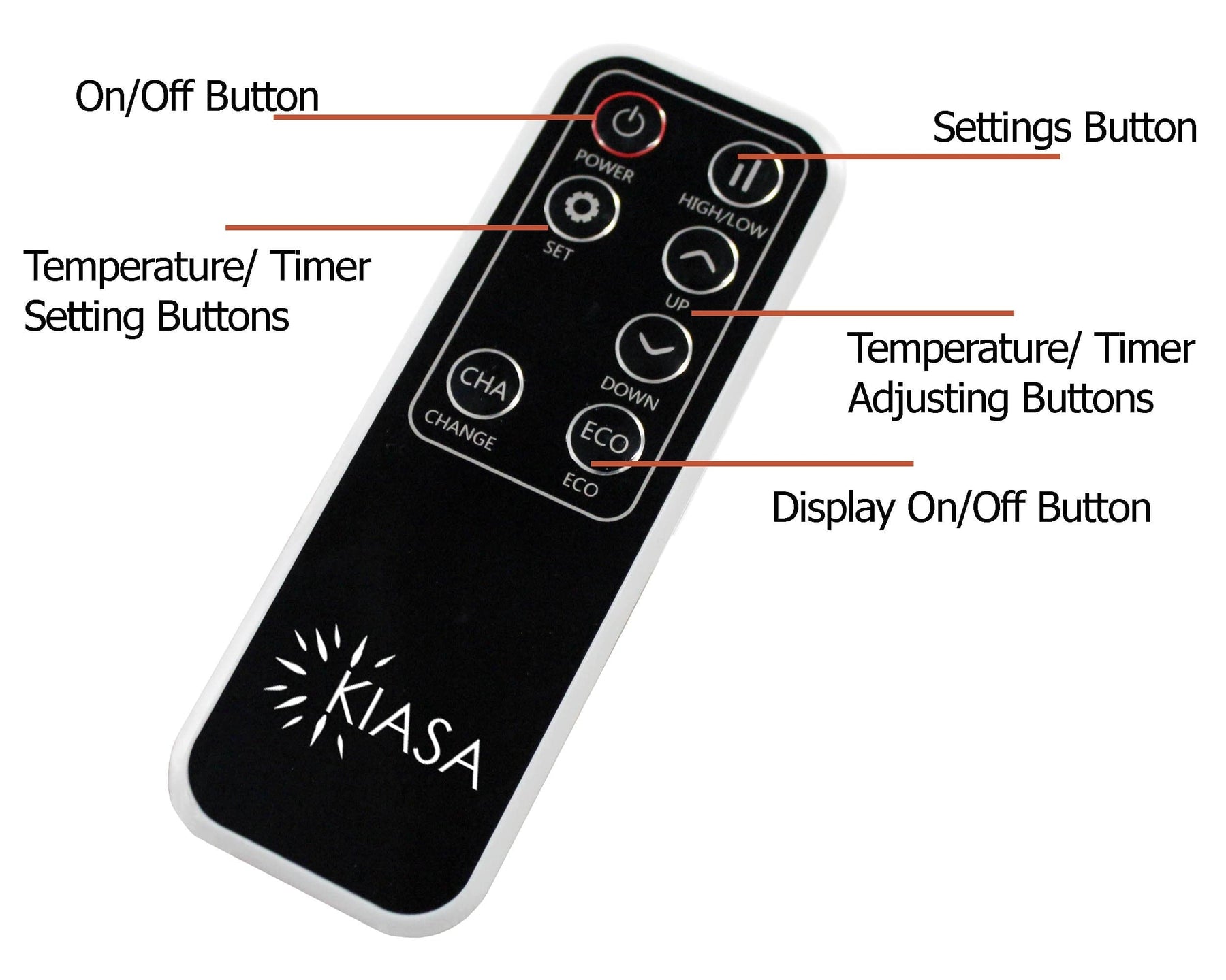 Kiasa Smart Wi-Fi Infrared Heater Bar 1800W with Remote