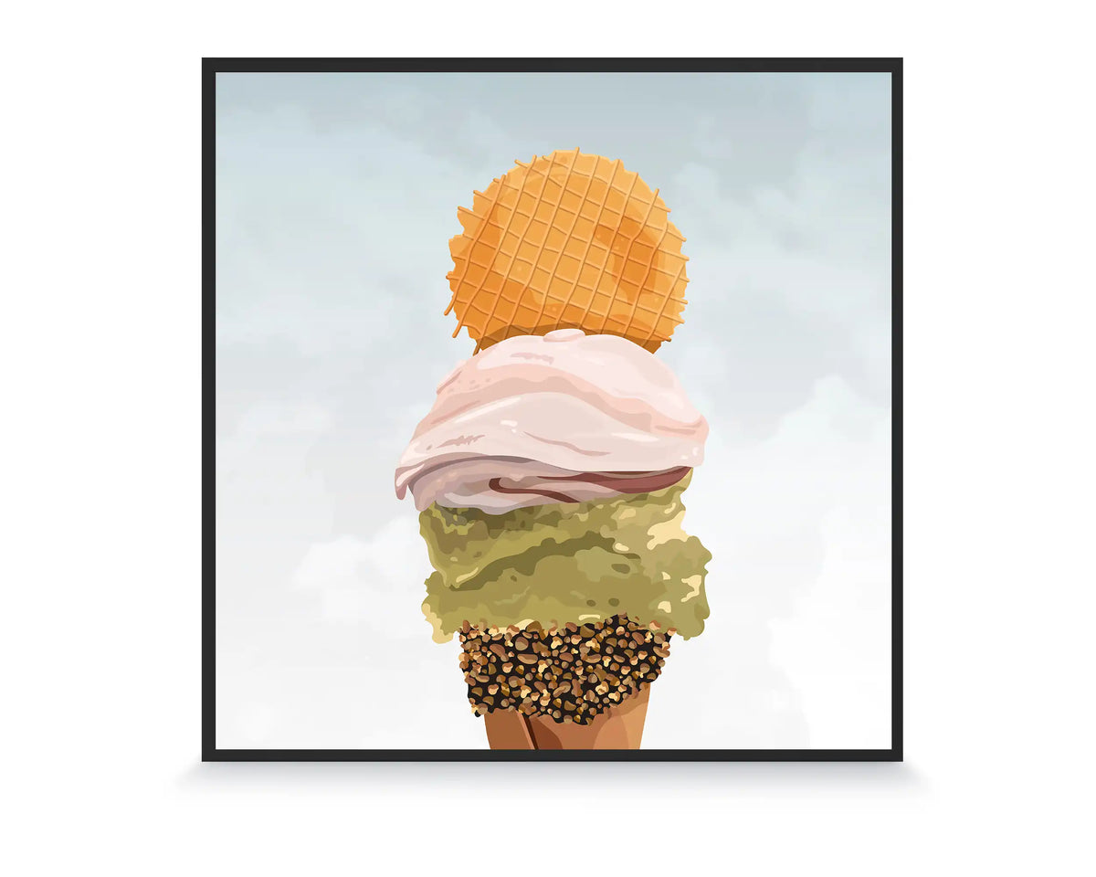 350w Picture IR Panel - Ice Cream