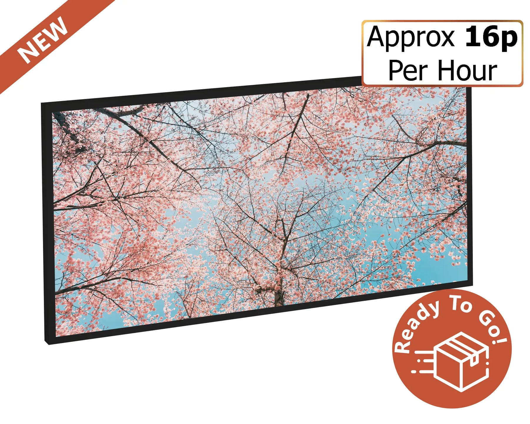 600w Picture IR Panel - Blossom Trees