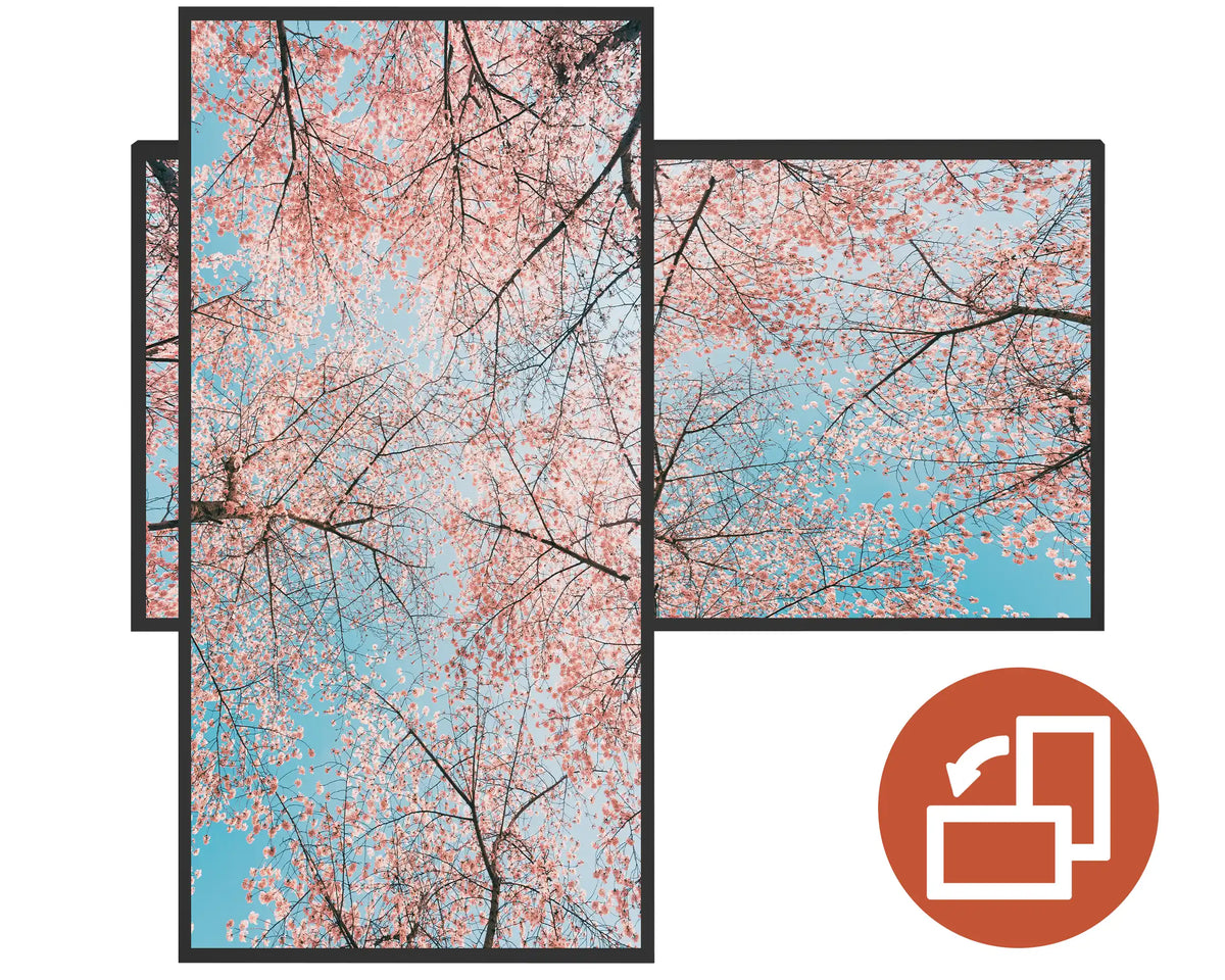 600w Picture IR Panel - Blossom Trees - 100cm x 60cm