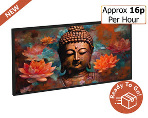 600w Picture IR Panel - Buddha - 100cm x 60cm