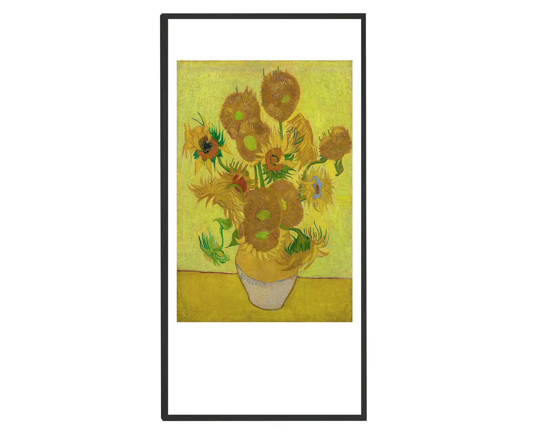 600w Picture IR Panel - Van Gogh Sunflowers - 100cm x 60cm